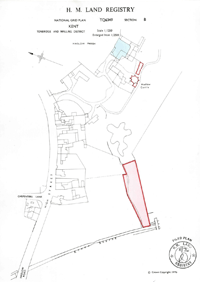 Example of older style Land Registry Title Plan