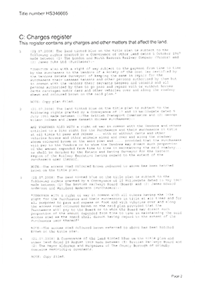 Land Registry Title Register Part C Charges Register