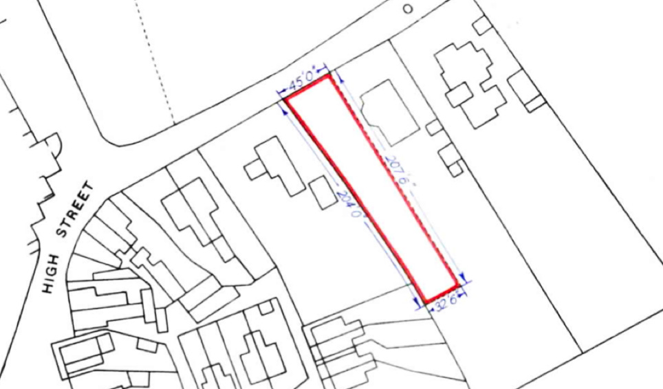 Sample Deed Plan with measurements